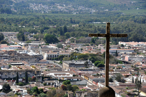 The cross on Cerro de la Cruz overlooking Antigua Guatemala