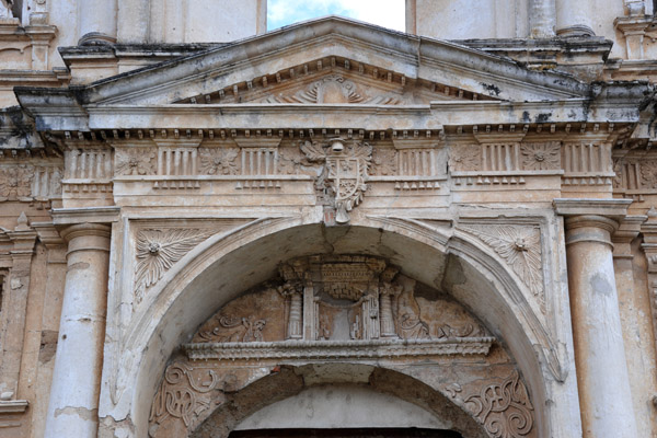 Western entrance to the Church of Santa Teresa, Antigua Guatemala