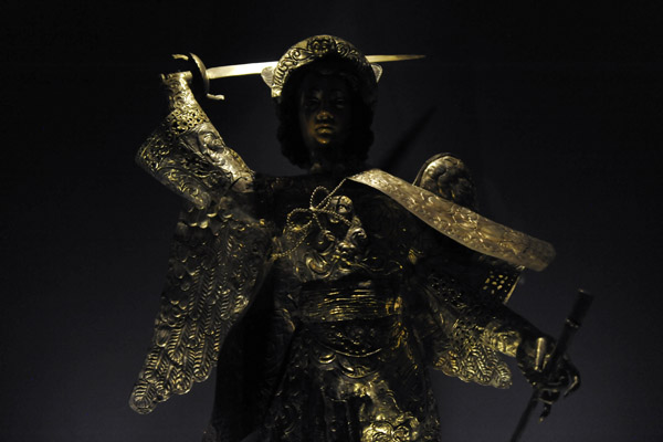 The prize of the Museum of Silver - a large silver statue of the Archangel Michael
