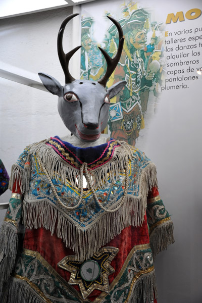 Dance costume with head of a stag