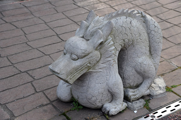Stone carving of a dragon, Narita