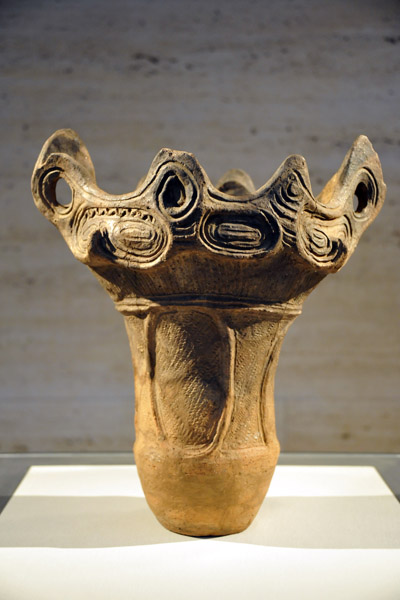 Jar with Sculptural Rim, Japan-Jomon Period, 2500-1000 BC