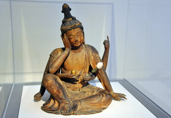 Seated Nyoirin Kannon, Japan-Kamakura Period, ca 1230-1250
