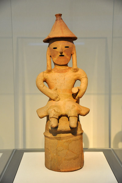 Haniwa Seated Man, Japan-Kofun Period, ca 500 AD