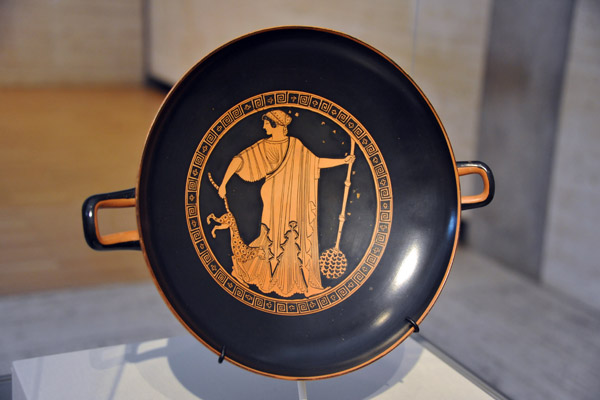 Red-Figure Cup with a Maenad (female follower of Dionysos), Athens, ca 480 BC