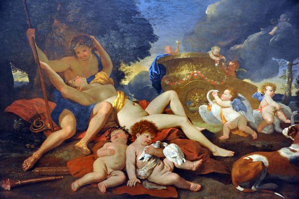 Venus and Adonis, Nicolas Poussin, ca 1628-1629