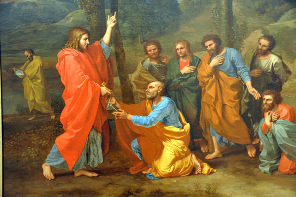 The Sacrament of Ordination (Christ Presenting the Keys to Saint Peter), Nicolas Poussin, ca 1636-1640