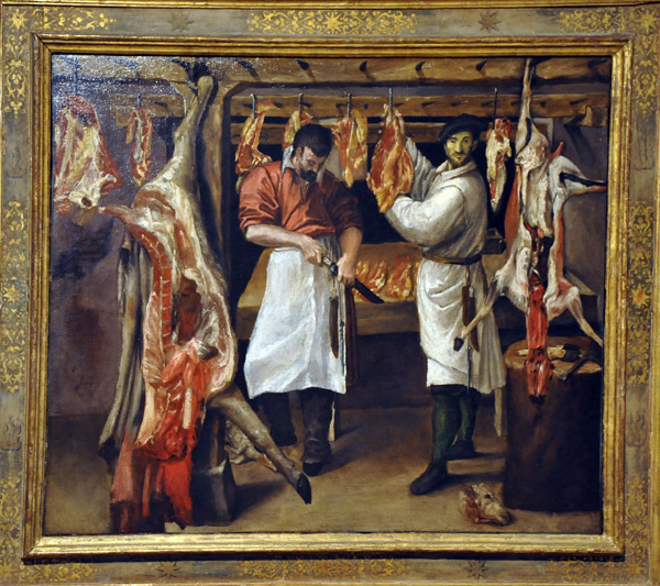 The Butcher's Shop, Annibale Carracci, early 1580s