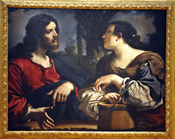 Christ and the Woman of Samaria, Guercino, ca 1619-1620