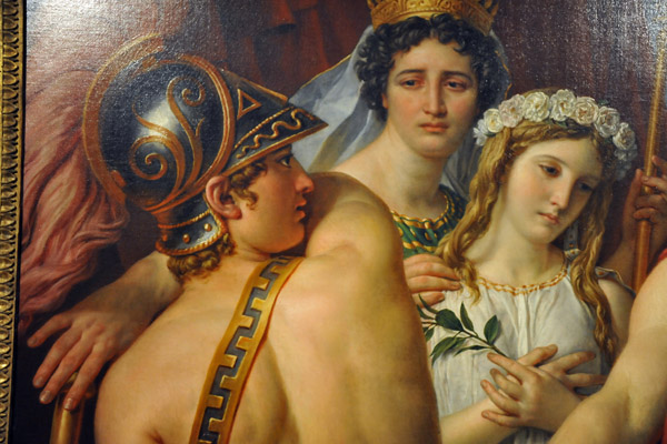 Detail - The Anger of Achilles, Jacques-Louis David, 1819