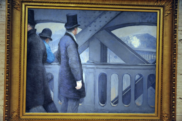 On the Pont de l'Europe, Gustave Caillebotte, 1876-1877
