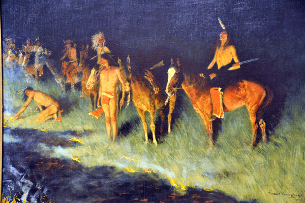 The Grass Fire, Frederic Remington, 1908