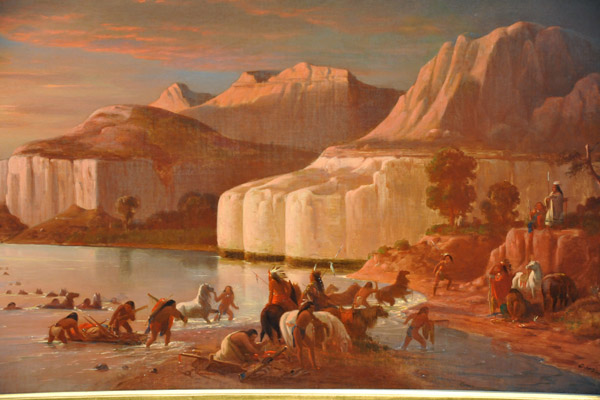 Indians Crossing the Upper Missouri, Carl Wimar, 1859-60