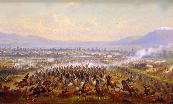 The Commencement of Captain Philip Kearny's Famous Charge at San Antonio Gate, Mexico City, Walker, ca 1850