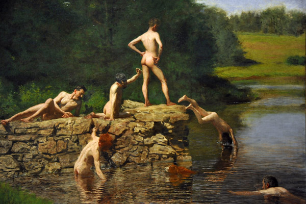 Swimming, Thomas Eakings, 1885