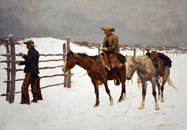 The Fall of the Cowboy, Frederic Remington, 1895