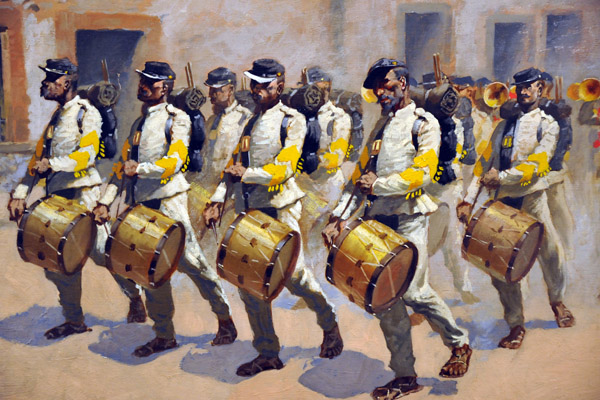 Drum Corps (Mexico), Frederic Remington, 1889