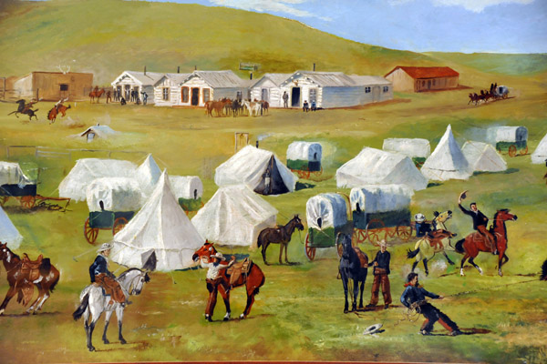 Cowboy Camp During the Roundup, Charles M. Russell, ca 1885-87