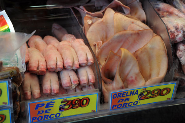 Pigs feet and ears, Mercado Municipal, Campinas