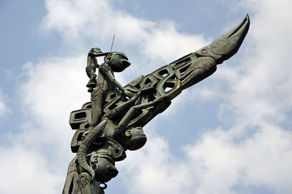 Sculpture of an Asmat totem, Jakarta Airport