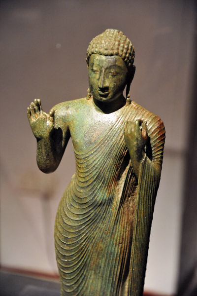 Standing Buddha, 9th C. AD, Medavachiya-Anuradhapura District