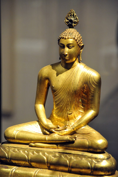 Seated Buddha in Virasana posture, ca 9th C. AD, Veheragala-Anuradhapura District