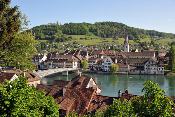 Stein am Rhein from the old castle on the south bank