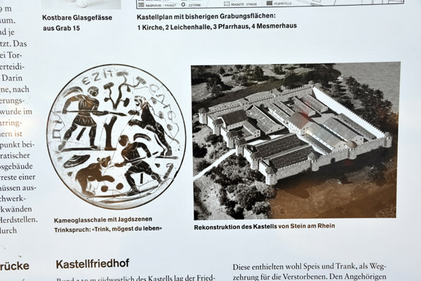 Reconstruction of the Roman Kastell, Auf Burg, Stein am Rhein vor der Brugg