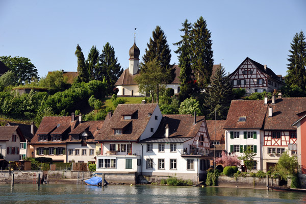 Kirche Auf Burg, Stein am Rhein vor der Brugg