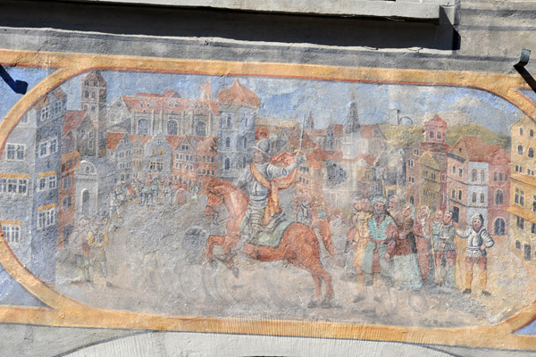 Fresco, Zum Rothen Ochsen, Rathausplatz, Stein am Rhein