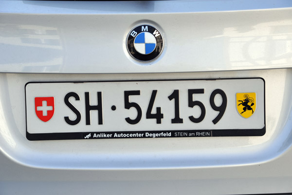 License Plate, Schaffhausen, Switzerland 