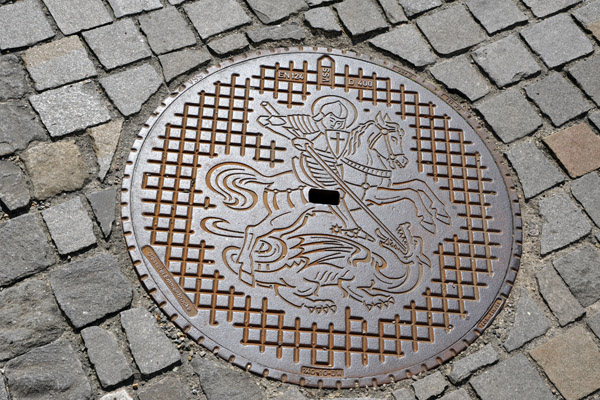 Manhole Cover with St. George, Stein am Rhein
