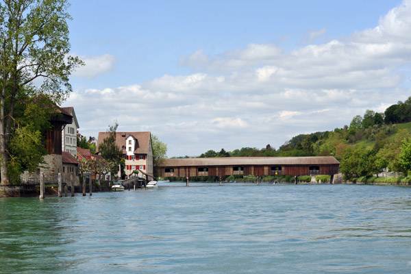 Approaching Diessenhofen with German territory on the north bank of the Rhine