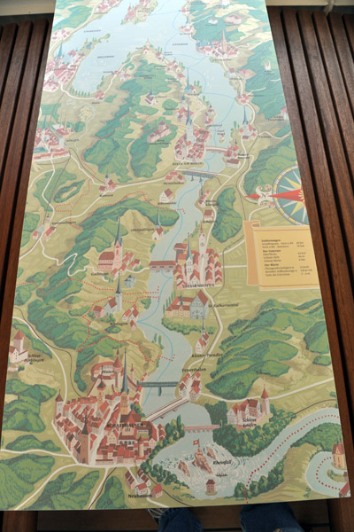 Obersee und Rhein cruise map