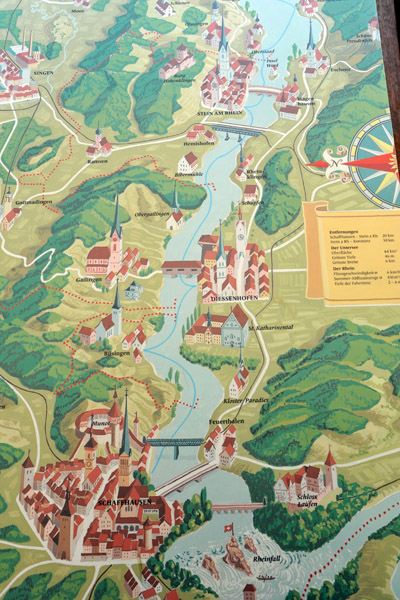 Obersee und Rhein cruise map