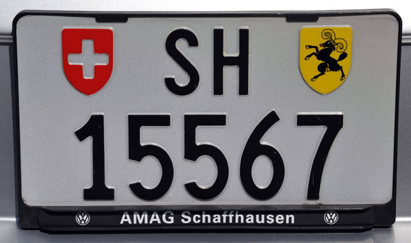 Schaffhausen License Plate, Switzerland