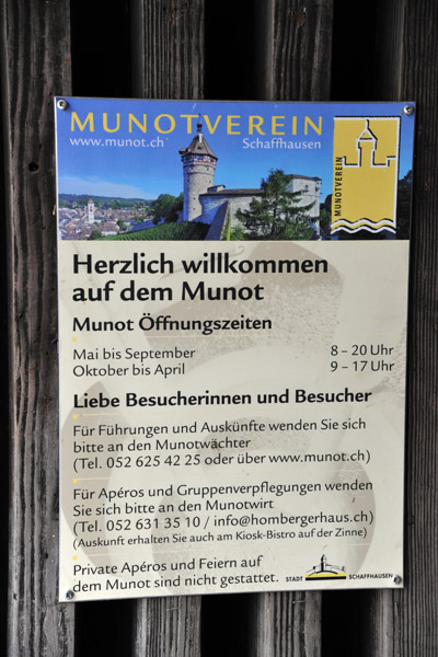 Herzlich willkommen auf dem Munot