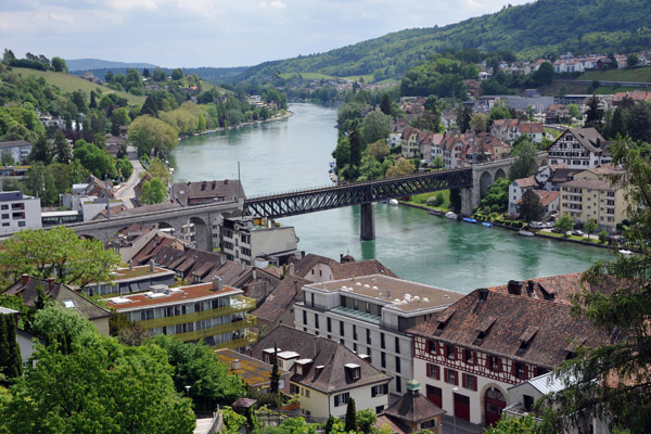 Rhine River from the top of the Munot, Schaffhausen 