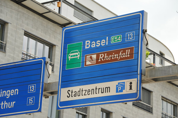 Autoroute to Basel and Rheinfall