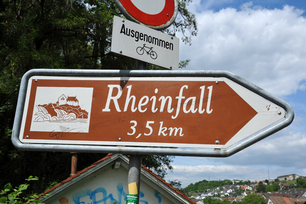 The other way to Rheinfall 3,5km from Neuhausen via the left bank