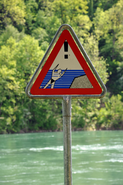Dangerous swimming zone