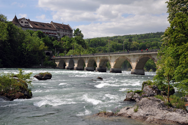 Rheinbrcke bei Laufen, just upstream from the Rheinfall