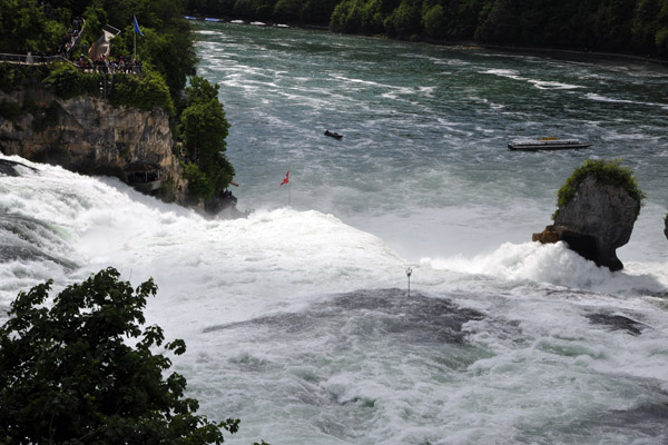 The Rhine Falls drop 23m (75 ft)
