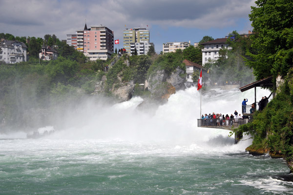 Viewpoint on the south side of the Rhine Falls
