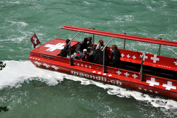 Maendli boat tours, Rhine Falls, Switzerland