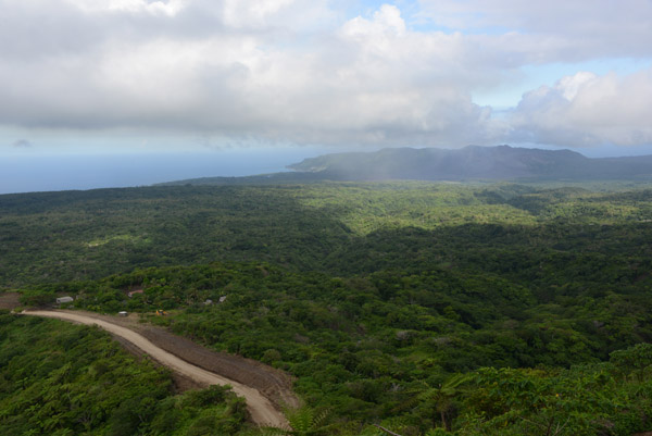 Viewpoint of the east coast of Tanna from the summit of the cross-island road