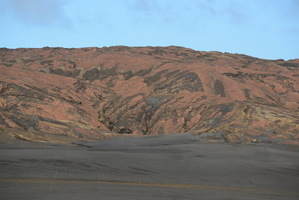 Eroded hills near Mount Yasur