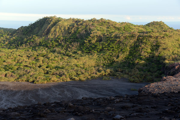 View to the south from the crater rim, Mt. Yasur