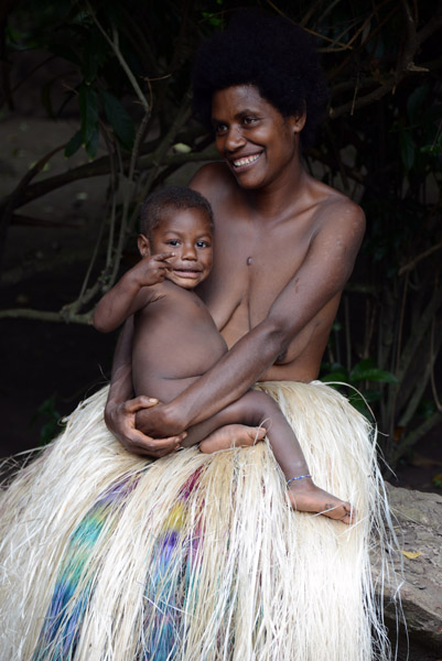 Yakel mother with a baby