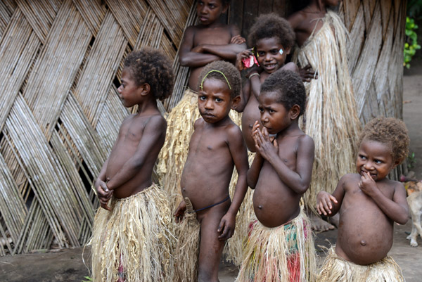 Yakel children, Louinio Nambas Kastom Village, Tanna
